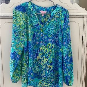 Lilly Pulitzer silk top size S